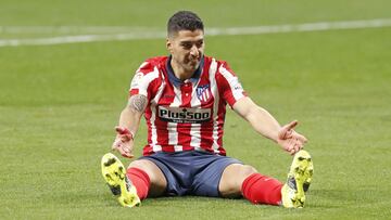 Luis Suárez con el Atlético.