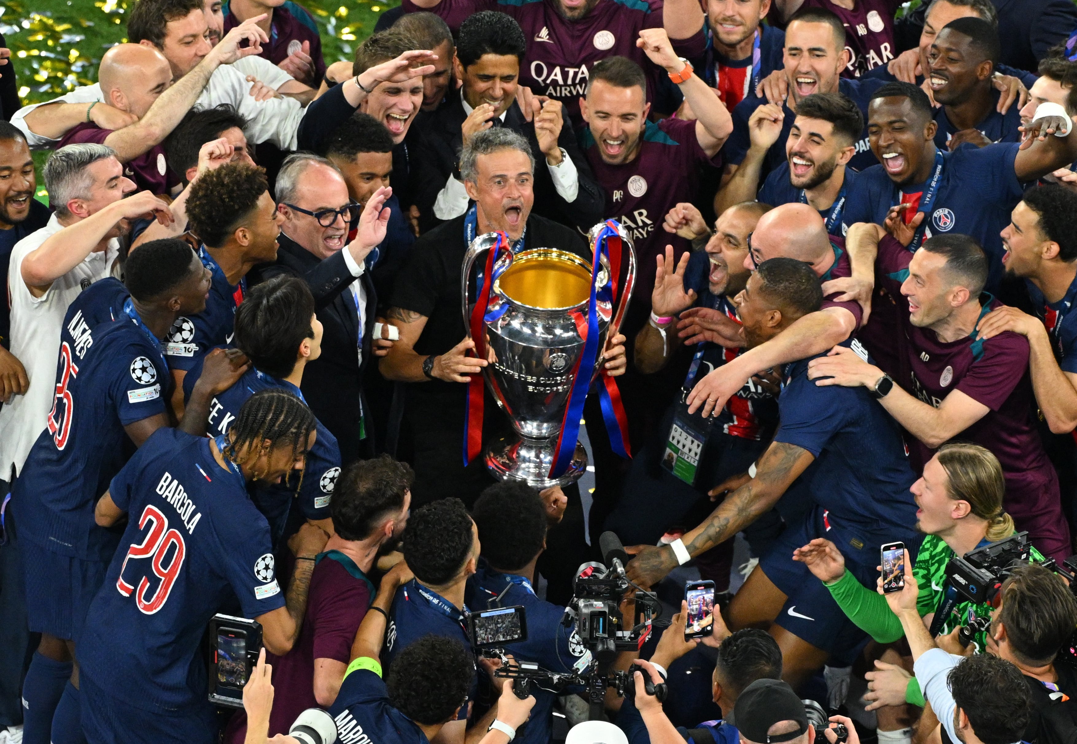 El PSG levanta su primera Champions con una goleada histrica 