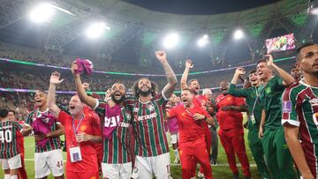 Fluminense celebrando el pase a la final.