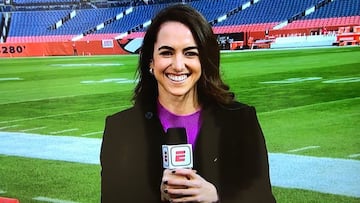 Rebeca Landa hace historia como narradora de NFL