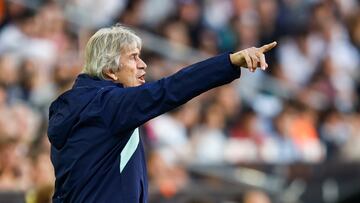 Manuel Pellegrini, durante un partido.