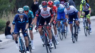 El ciclista del Movistar Alejandro Valverde, durante la disputa del Trofeo Pollen&ccedil;a de la Challenge de Mallorca 2022.