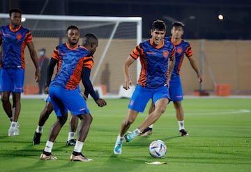 Ecuador's Piero Hincapié during training.