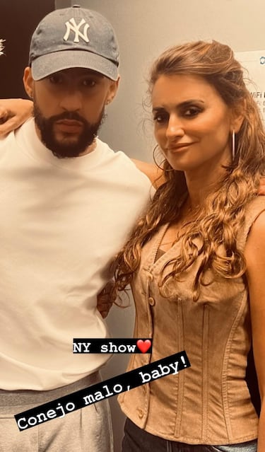 Penélope Cruz celebra su 50 cumplea?os junto a Javier Bardem en un concierto de Bad Bunny