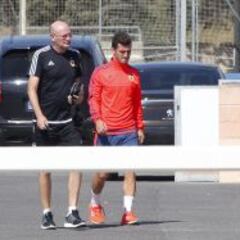 Gayá sufre una lesión muscular
en el muslo de su pierna derecha