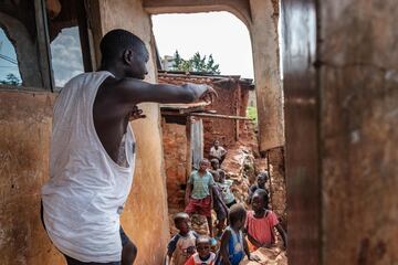 Naguru, un humilde barrio de Kampala, es el lugar de nacimiento de la mayoría de los campeones de boxeo de Uganda.