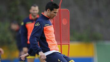 Vicente G&oacute;mez se entrena.