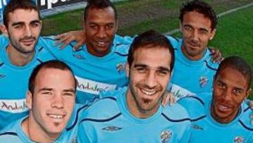 <b>VESTUARIO INMEJORABLE. </b>El Málaga luce sonrisa por su gran arranque de temporada.