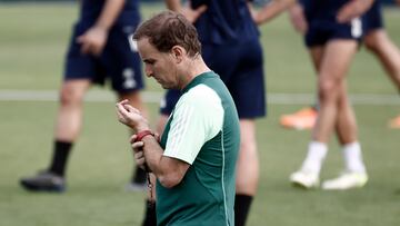 Arrasate durante un entrenamiento del equipo rojillo.