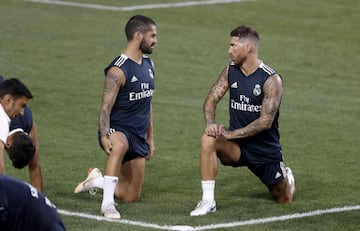 Real Madrid train at the Red Bull Arena in New Jersey