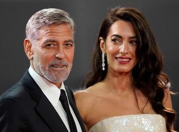 George Clooney y su mujer, Amal.