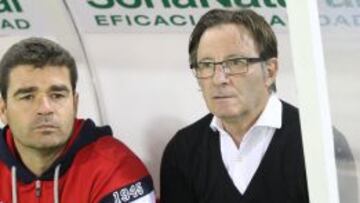 Anquela, en el banquillo.