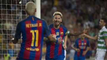 13/09/16 PARTIDO CHAMPIONS LEAGUE 
 BARCELONA - CELTIC 
 GOL 2-0 MESSI ALEGRIA 