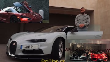 Benzema explota YouTube y muestra colección de carros