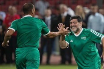 El Pibe y Maradona, fútbol y magia en la cancha