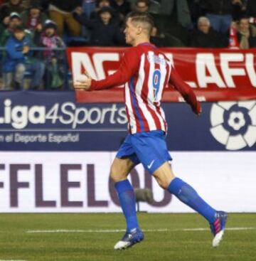 Fernando Torres marca el 2-0 para el Atlético de Madrid ante el Leganés.