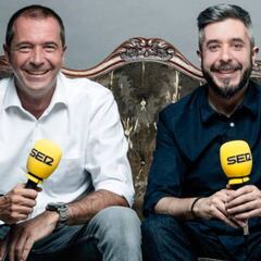 Manu Carreño, director de El Larguero, y Dani Garrido, director de Carrusel Deportivo