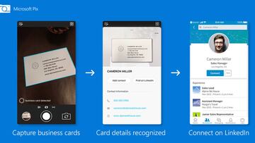 Esta app de Microsoft encuentra personas en LikedIn escaneado su tarjeta