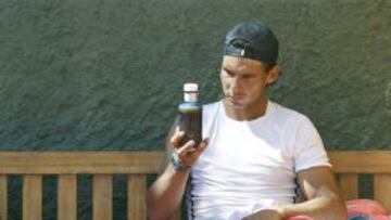 EN PISTA. Nadal, durante una sesión de entrenamiento.