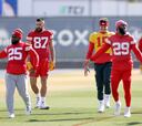 Ánimo a tope en el entrenamiento de Chiefs para el Super Bowl LVIII