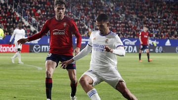 20/04/22 PARTIDO PRIMERA DIVISION  OSASUNA - REAL MADRID  DANI CEBALLOS JAVI MARTINEZ