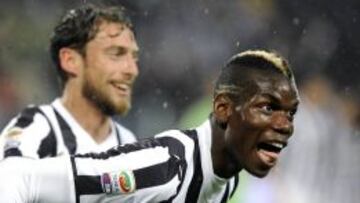 Pogba celebra su gol al Bolonia.