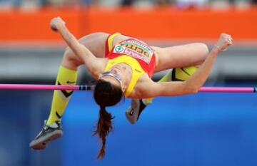 Ruth Beitia consigue su tercer oro consecutivo en el Campeonato de Europa de Amsterdam 2016 al aire libre.