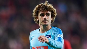 El delantero del Atlético de Madrid, Antoine Griezmann, durante un partido.