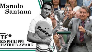 Manolo Santana recibe el premio de mayor honor de la FIT