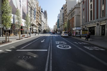 Madrid, vacío: las imágenes de cómo están sus calles