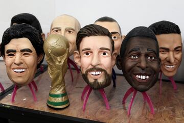 World Cup legends masks