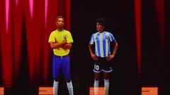 At a tribute event put on by CONMEBOL for the Argentina national team, Lionel Messi was honored with hologram versions of Diego Maradona and Pelé.