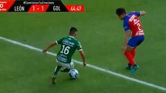 La milimétrica asistencia de Meneses en triunfo del León