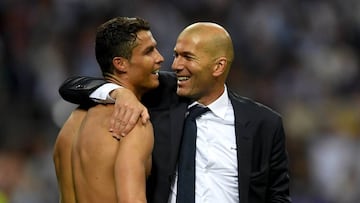 Zidane con Cristiano.