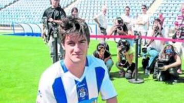 <b>ALBIAZUL. </b>Pablo Gallardo ya es nuevo jugador recreativista.