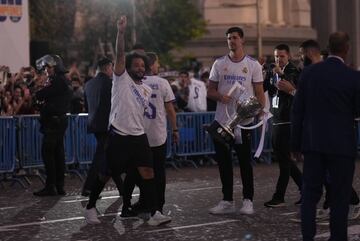 Marcelo y Courtois, en Cibeles. 