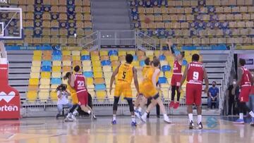 Resumen del Gran Canaria vs. Mónaco de la Eurocup
