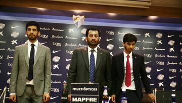 De izquierda a derecha Nasser, Abdullah y Nayef Al Thani.