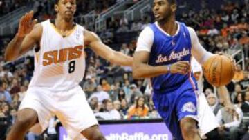 Channing Frye y Chris Paul.