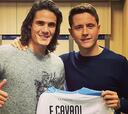 Herrera da la cara por Cavani