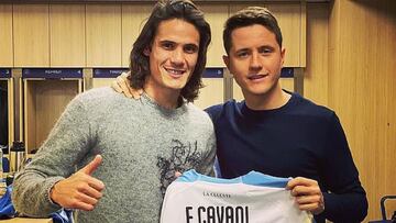 Herrera da la cara por Cavani
