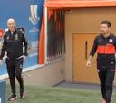 Respeto y distancia en la previa: el saludo de Zidane y Simeone