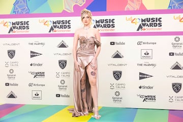 Samantha en la alfombra roja de LOS40 Music Awards Santander.