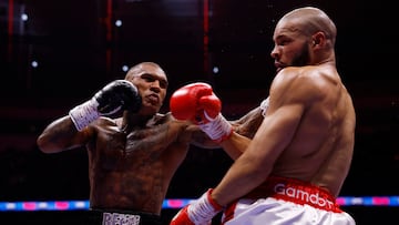 Boxing - Chris Eubank Jr v Conor Benn - Tottenham Hotspur Stadium, London, Britain - April 26, 2025 Conor Benn in action with Chris Eubank Jr during their middleweight fight Action Images via Reuters/Andrew Couldridge