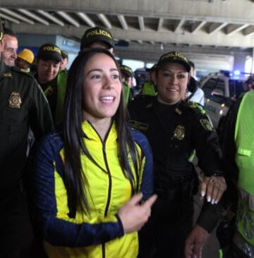 Mariana Pajón llega a Medellín con su nuevo oro olímpico