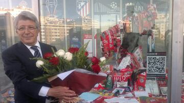 Enrique Cerezo rinde homenaje a Eusebio antes de la final