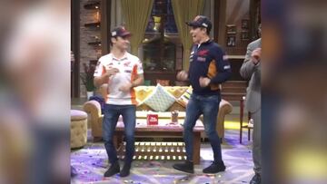 M¨¢rquez se baila un 'Carlton' al ritmo de 'Bamboleo': Pedrosa no le puede seguir