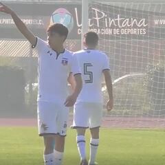El golazo de Joan Cruz a la U con 14 años: finta, pisada y tiro