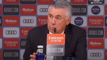 Rueda de prensa de Ancelotti tras el Real Madrid 2 - Rayo 1