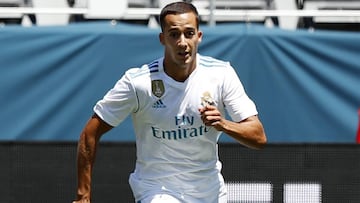Lucas Vázquez durante el partido entre el Manchester United y el Real Madrid de la International Champions Cup.